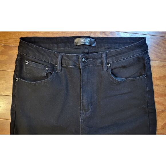 Monkey Ride Jeans Size Juniors Size 15/32 Ankle Straight Mid Rise Black Denim - Picture 3 of 16